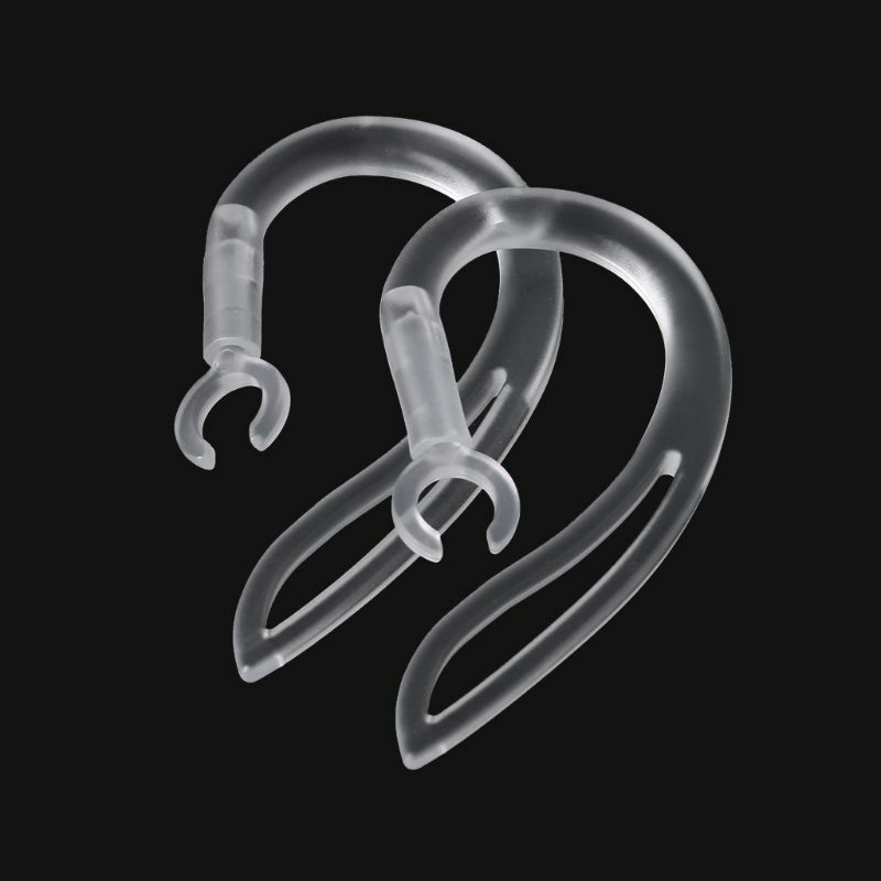 Auriculares Bluetooth transparentes de silicona suave, gancho para la oreja, Clip de bucle, 5, 6, 7, 8, 10mm