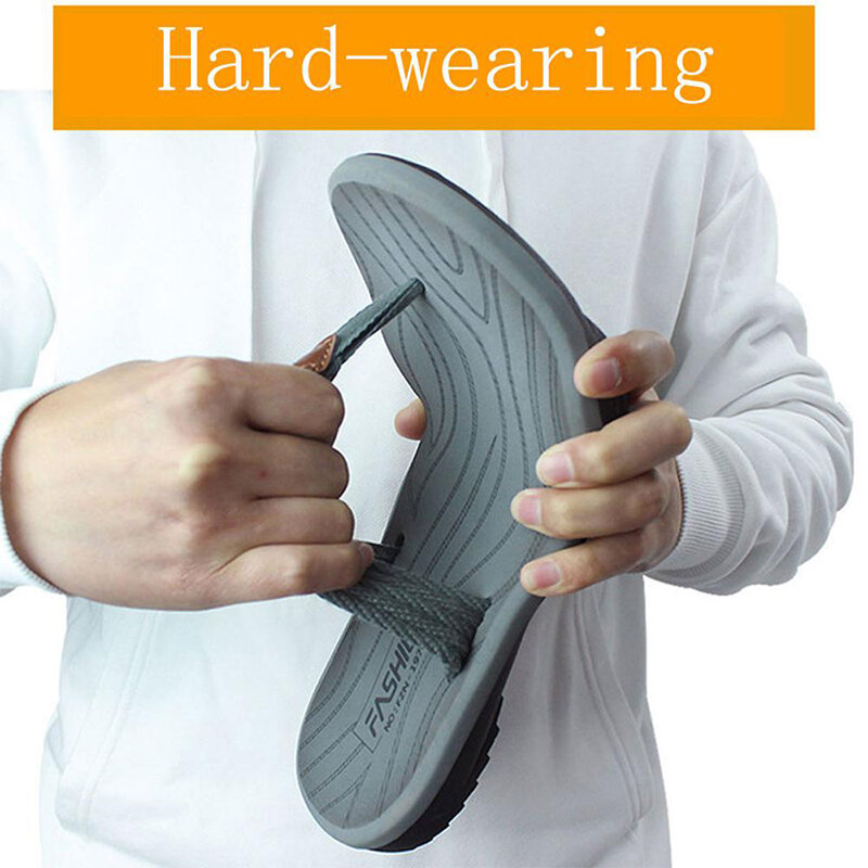 Summer Men Flip Flops Beach Men Slippers Skid-proof Hight Quality Shoes Soft Comfortable Mens Shoes Dropshipping Big Size 47