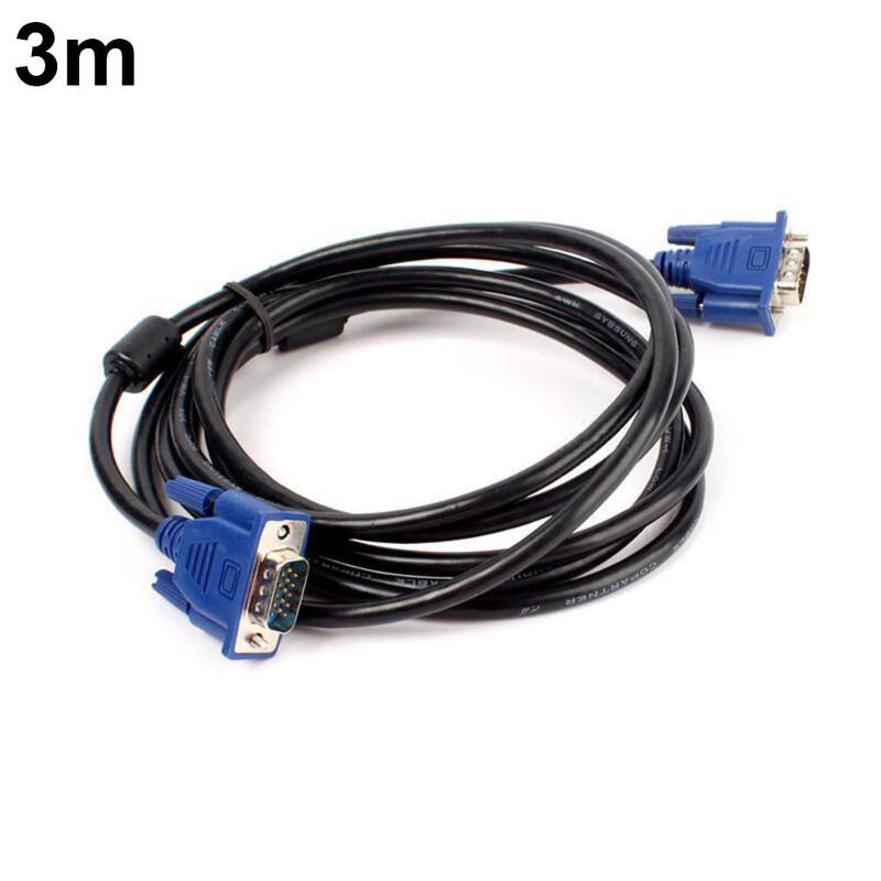 VGA Cables 1.5/3/5/10m VGA 15 Pin Male To Male Extension Cable For PC TV Monitor Laptop Projector HDTV