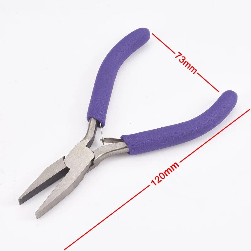 Jewelry Pliers Tools for Jewelry Making Flat Nose Pliers Polishing Jewelry Making Tools 12x7.3x0.9cm
