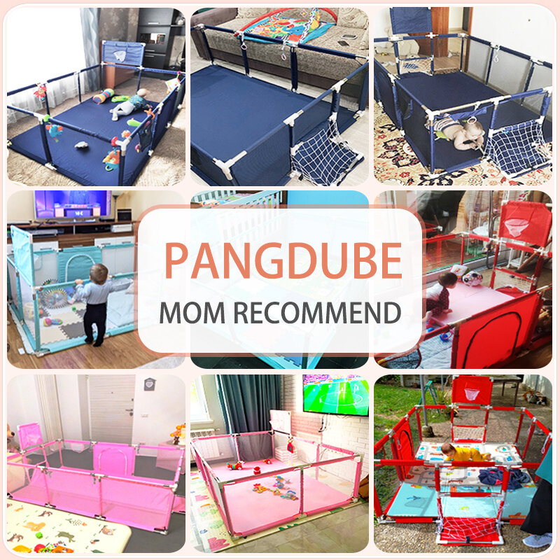 PANGDUBE-parque infantil para bebés, valla de seguridad para bebés, PISCINA DE BOLAS