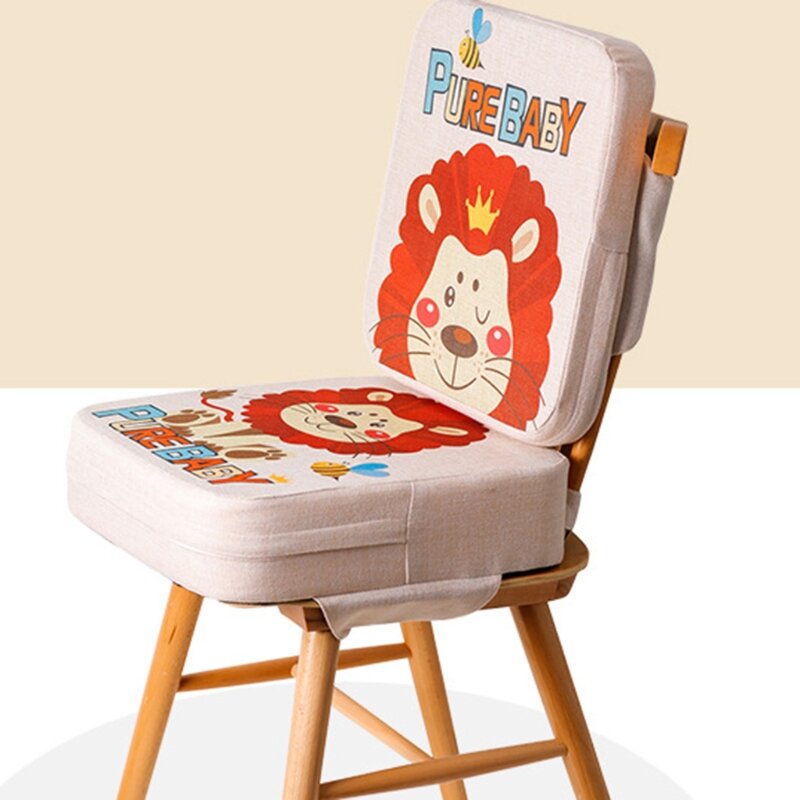 Verstelbare Draagbare Cartoon Kinderstoel Zitkussen Pad Eetkamerstoel Booster Pad Wasbare Spons Toenemende Zitkussen