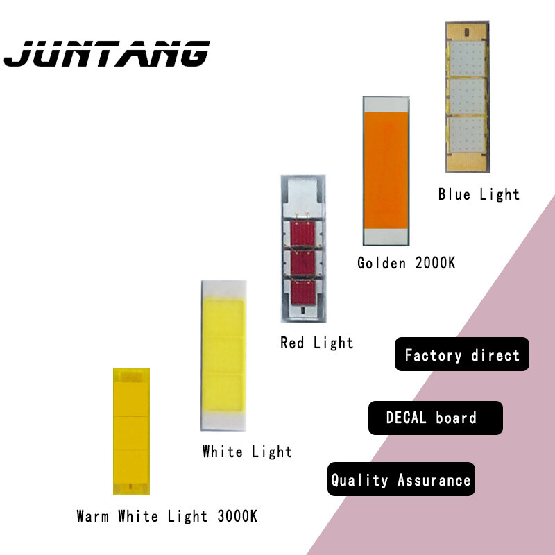 Grânulo de luz de carro de alta potência, branco quente, dourado, vermelho, azul, 1860, 10pcs, 10w, 15 w