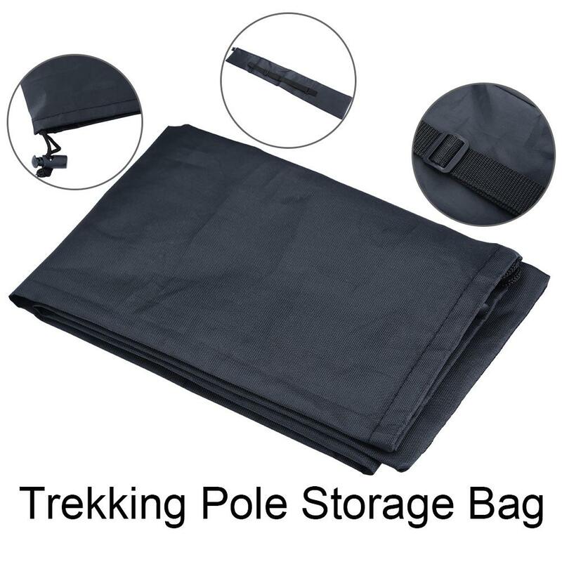 야외 트레킹 폴 스토리지 가방, 미니 하이킹 작은 배낭, 블랙 컬러 휴대용 가방, 고품질 트레킹 폴 커버 가방