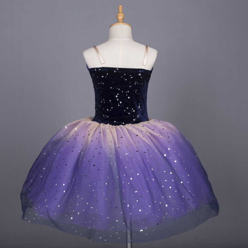 Детское балетное платье с регулируемыми лямками, для девочек