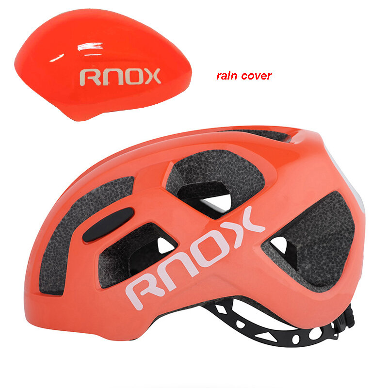 2020 rnox超軽量サイクリングヘルメット道路乗馬自転車ヘルメット 55-61 センチメートル大人の男性の女性バイク雨カバーヘルメットcasco ciclismo