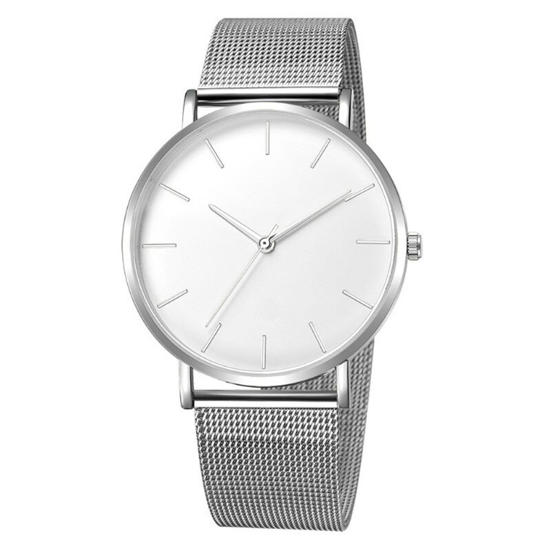 Relógio de quartzo preto feminino malha pulseira de aço inoxidável relógio de pulso casual para mulher quente montre femme moda moderna reloj mujer