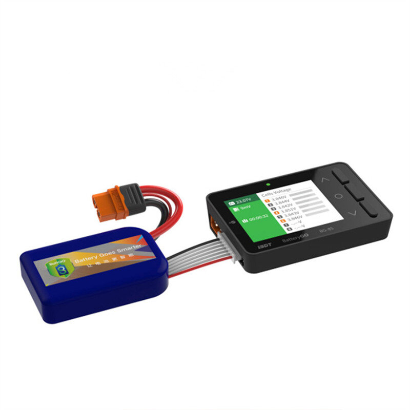 ISDT BATTGO – Testeur de batterie intélligent BG-8S, vérificateur de signaux muni de fonction de charge rapide, dispositif d'équilibrage, récepteur,