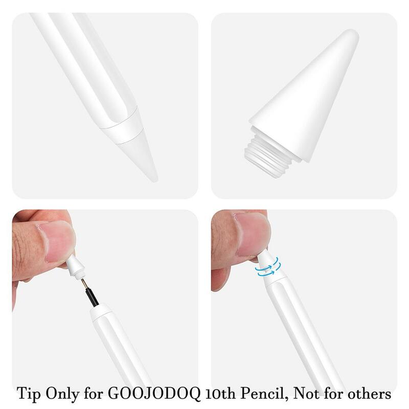 10th 30th หัวปากกา GO30สำหรับ goojodoq pencil สำหรับ Apple pencil 2 iPad 1 iPad 2018-2023พร้อมที่ปฏิเสธฝ่ามือ