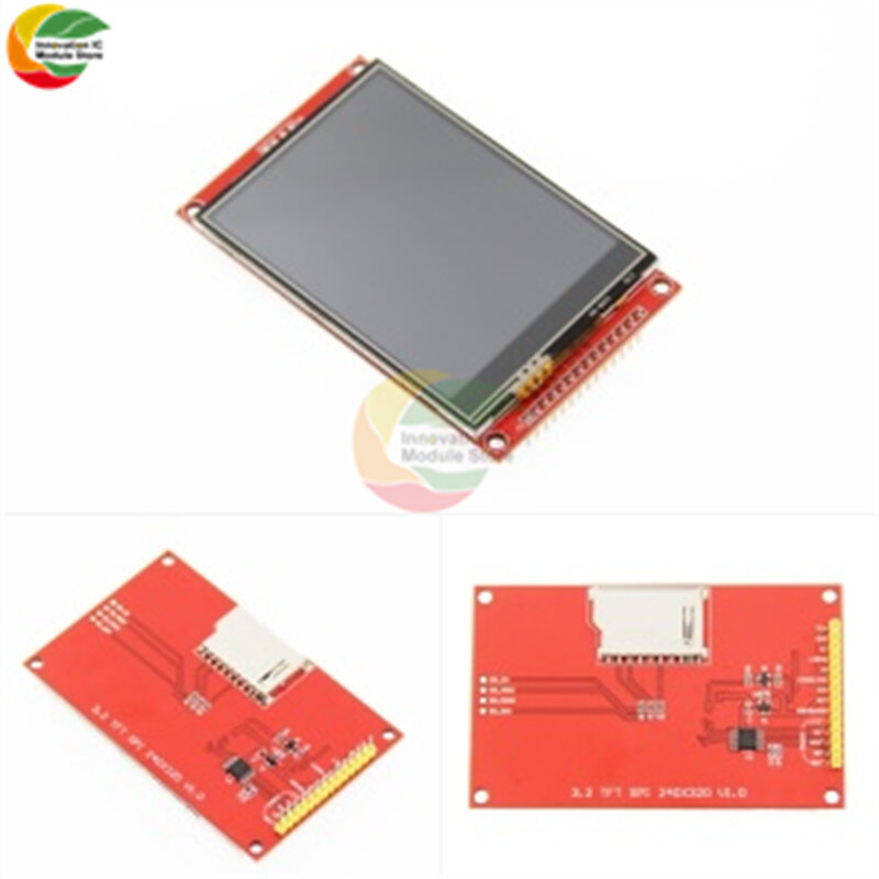 Ziqqucu 3.2 Inch TFT LCD Touch LCD Module 320*240 18PIN ILI9341 Driver IC SPI Interface LCD Module With Stylus for Arduino MCU