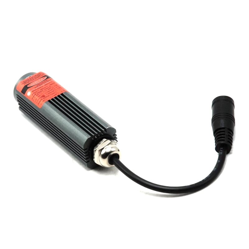 Waterproof 660nm 200mw 12V Red Laser Diode Line Module RLG Vehicle Borne Laser AC with Cooling Shell and 12V Adapter