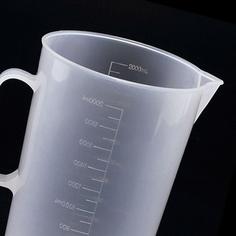 1Pcs 50-2000ml Plastic Graduated Measuring Cup Liquid Container Epoxy Resin Silicone Making Tool Transparent Mixing Cup