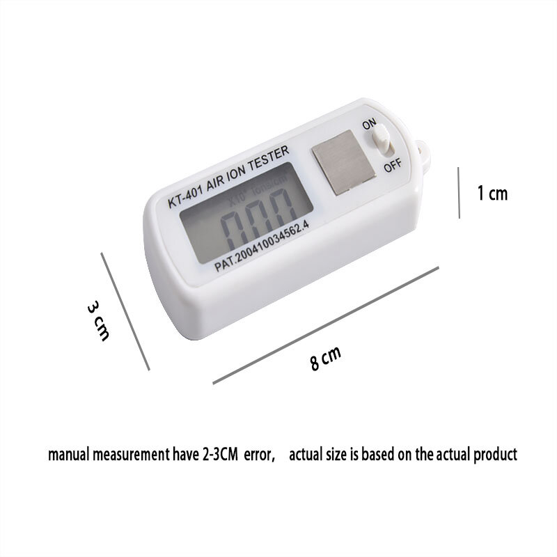 Medidor de iones negativos KT401 para el hogar, contador portátil de iones de aire, Mini medidor de 10.000 ~ 1999 millones (Ion/cm3), 1,5 V x 2, gran oferta