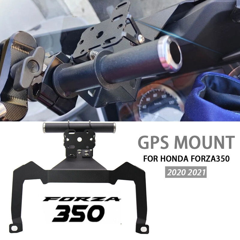 Передняя подставка для телефона для мотоцикла, держатель для GPS навигации, пластинчатый Кронштейн для Honda For Forza 350 2020 2021 для фото