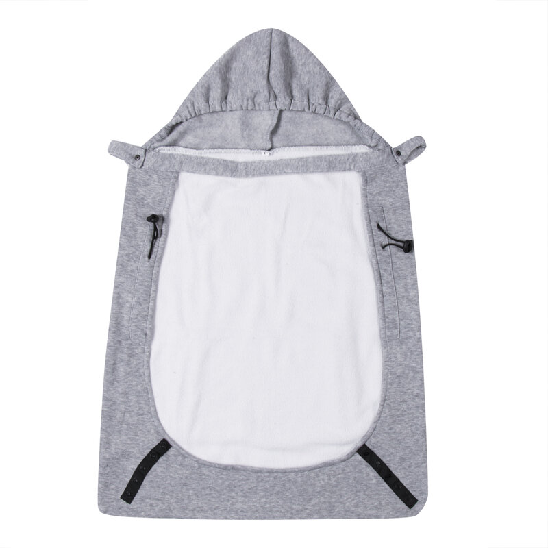 ใหม่ Warm Wrap สลิง Baby Carrier เด็ก Windproof กระเป๋าเป้สะพายหลังผ้าห่ม Carrier เสื้อคลุมสีเทา Functional ฤดูหนาว Hot