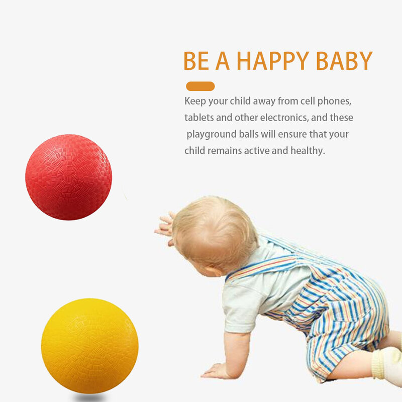 Boule de dodgeball en PVC pour enfants, jouets pour enfants, terrain de jeu, école, arrière-cour, exercice, déclinaison, 4 pièces