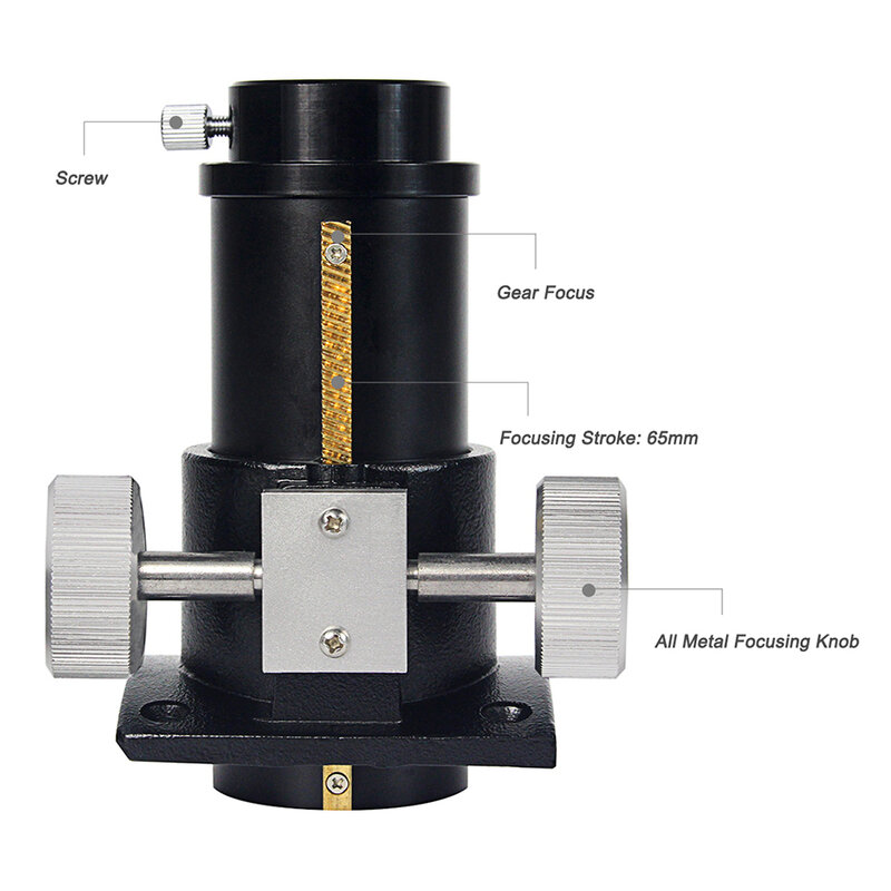 SVBONY-Reflector newtoniano para telescopio, estante de 1,25 pulgadas, Piñón, SV181