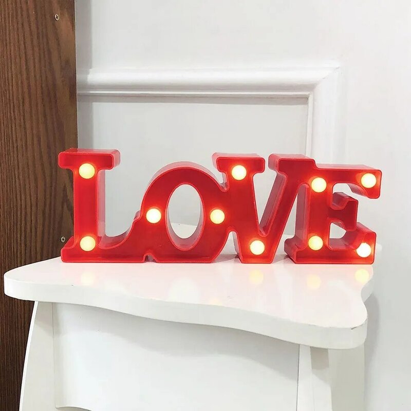Led Lampu Malam Berbentuk Hati Lampu Dekorasi untuk Pesta Ulang Tahun Hari Valentine Pengiriman Drop