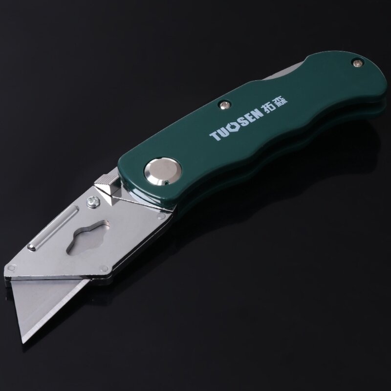Cuchillo plegable de acero inoxidable para carpintería, utensilio para acampar al aire libre con cinco cuchillas