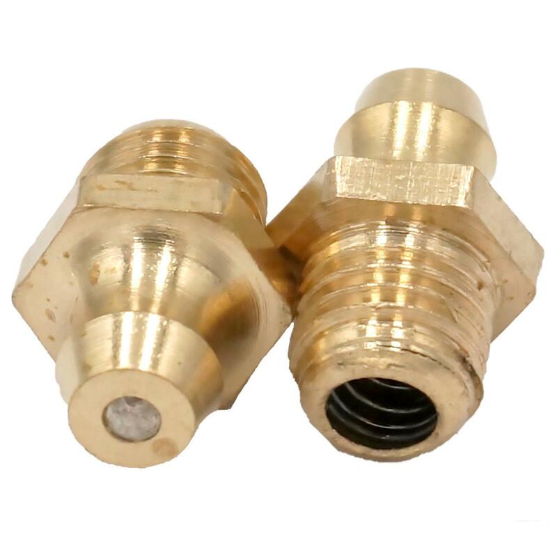 20PCS M8x1mm Male Brass Grease Zerk Nipple Fitting For Grease Gun Machine Tool Accessories