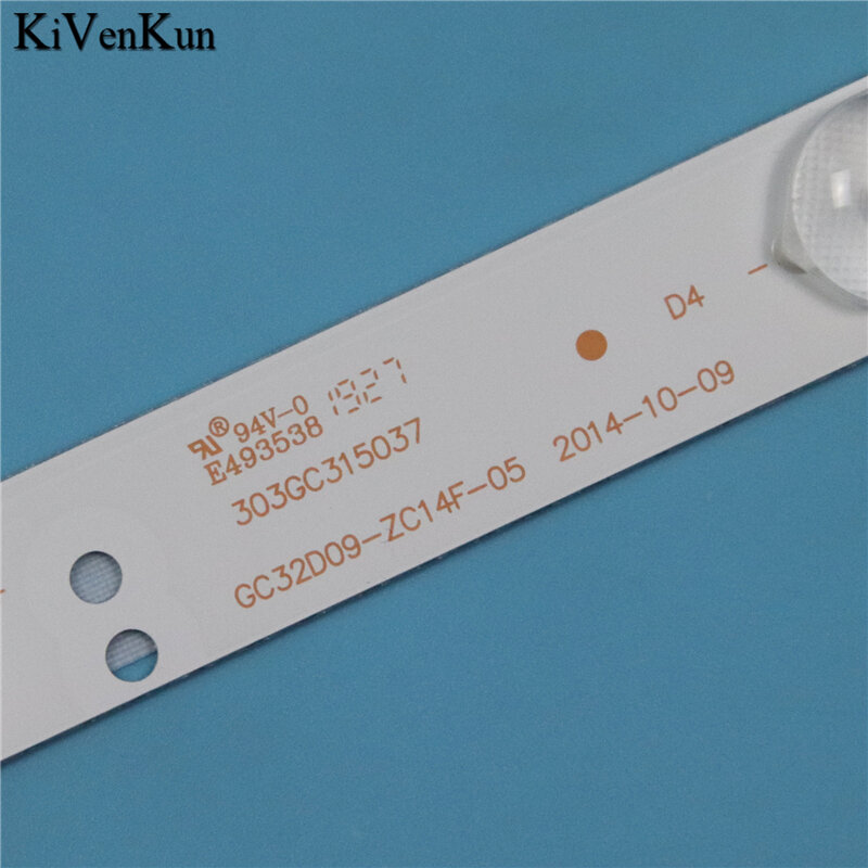 Kit de faixas de luz de fundo para tv, 622mm, para acer eb320hq, 32 ", fhd, faixas de led