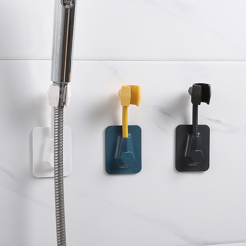 Multifunctional Universal Adjustable Shower Bracket Paste-type Shower Nozzle Base Home Punch-free Rack Shower Base Bathroom Tool