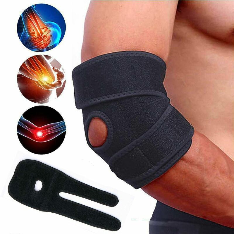 Orthèse de bras rond élastique, bande oto réglable, bandage arthritique, protection musculaire, soutien du coude, ceinture de tendinite