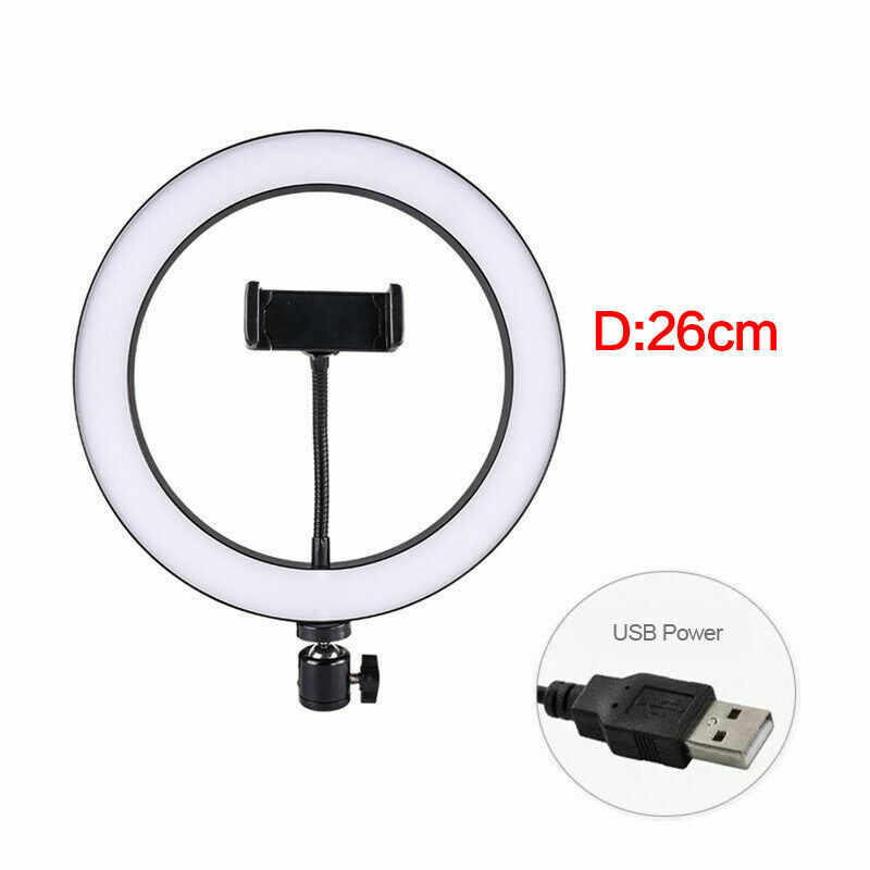6 "Led Ring Licht Fotografie Vulling Lamp W/Tripod Stand Telefoon Houder Make-Up Voor Camera Iphone youtube Verlichting Casting Dia.18CM
