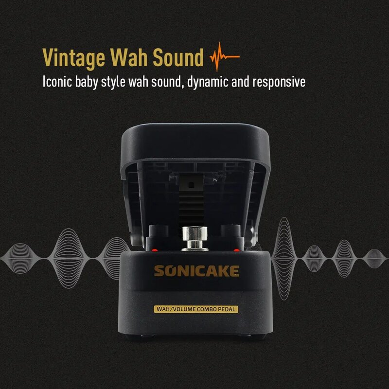 SONICAKE-Control de volumen activo VolWah, Pedal de expresión Wah, QEP-01, piezas de guitarra, accesorios