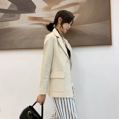Tao Ting Li Na-Chaqueta de piel de oveja auténtica para mujer, chaqueta de primavera, R16