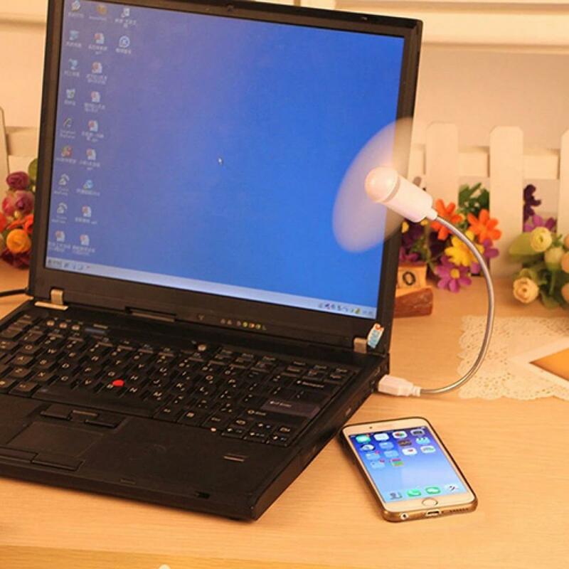 Przenośny elastyczny Mini wentylator chłodnicy chłodzącej zasilacz USB na moc PC Bank Laptop