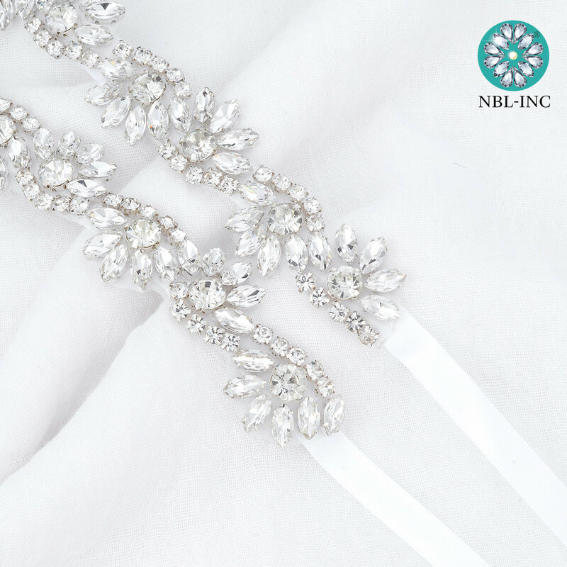 (1PC) Rhinestone Bridal belt wedding with crystal diamond wedding dress accessories belt sash for wedding dress WDD1095