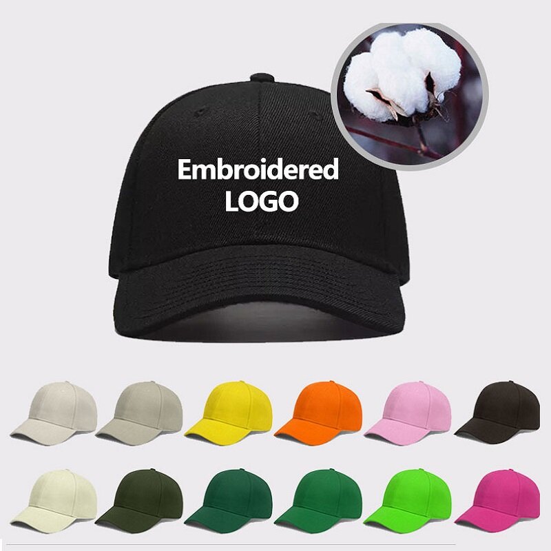 男性と女性のための調節可能な野球帽,ユニセックスのヒップホップスタイルの野球帽,カスタム刺繍のロゴ,2021