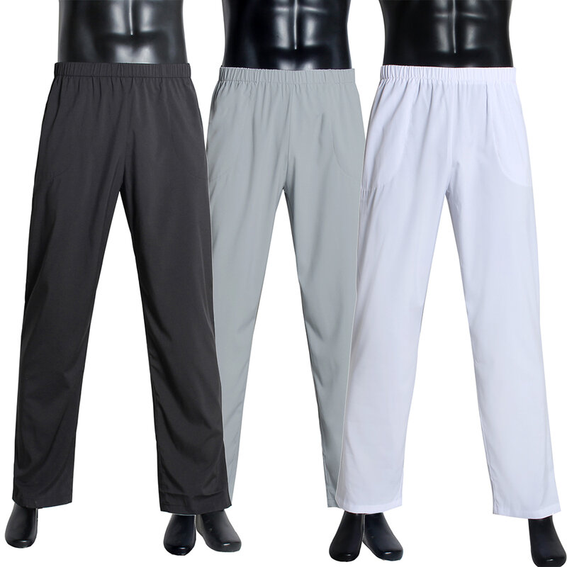 Calças casuais masculinas Thoub Jubba Robe, calças largas, fundo de dormir de cor sólida, Arábia Saudita, fundo islâmico, homem muçulmano