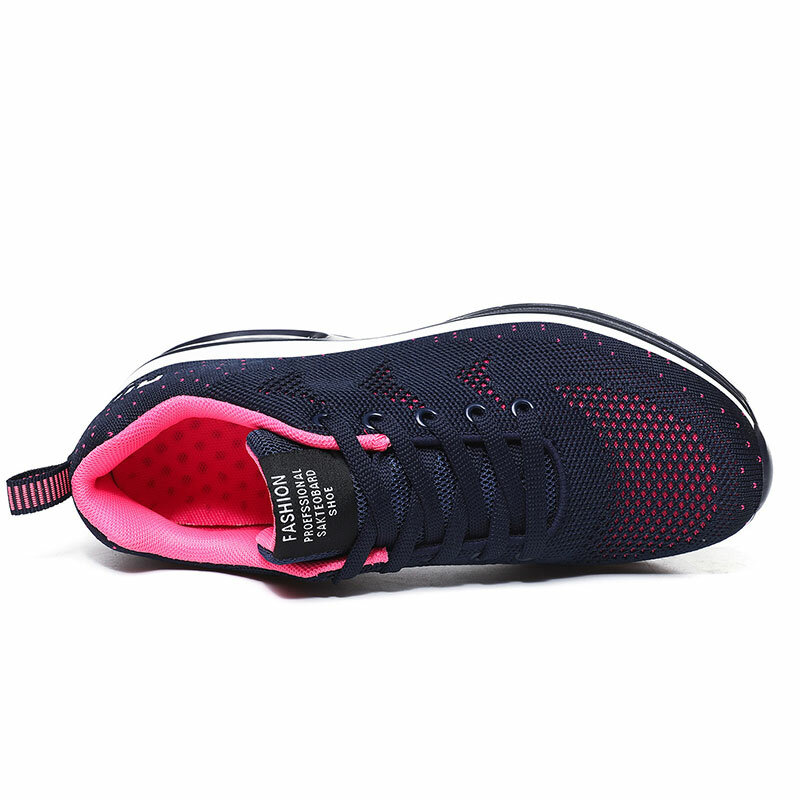 STRONGSHEN – baskets plates en maille pour femmes, chaussures d'été légères et respirantes