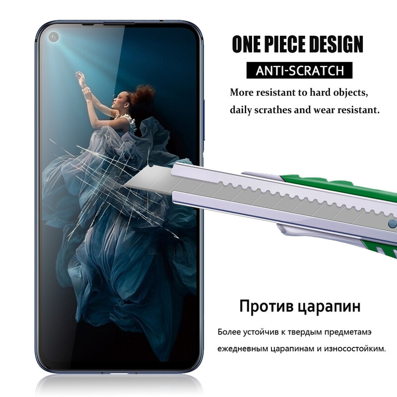 9D Tempered Glass for Huawei Honor 20 Glass on Honor 20 Pro 6.26" Full Screen Protective Glass 9H Explosion-proof Film