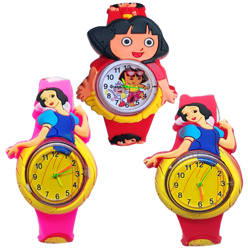 Cartoon Charakter Silikon Soft Strap Prinzessin Kind Mädchen Uhr Kinder Kinder Reloj Geburtstag Weihnachten Geschenk Quarz Uhr