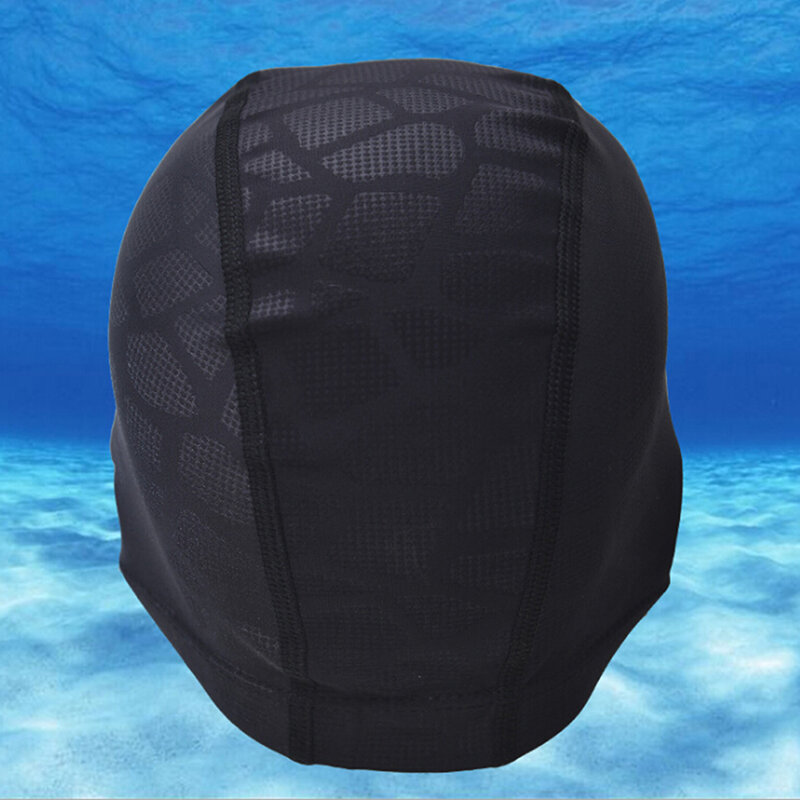 High Elasticity Waterproof Fabric Protect Ears Long Hair Sports Shark Flexible Durable Swimming Cap for Men Women Swim Pool Hat