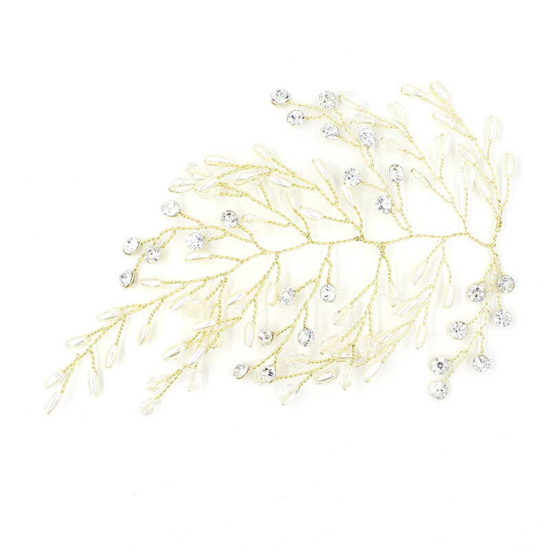 O857 Leaf wedding custom crystal bridal headpiece rhinestones bride hairpiece wedding accessories for festival