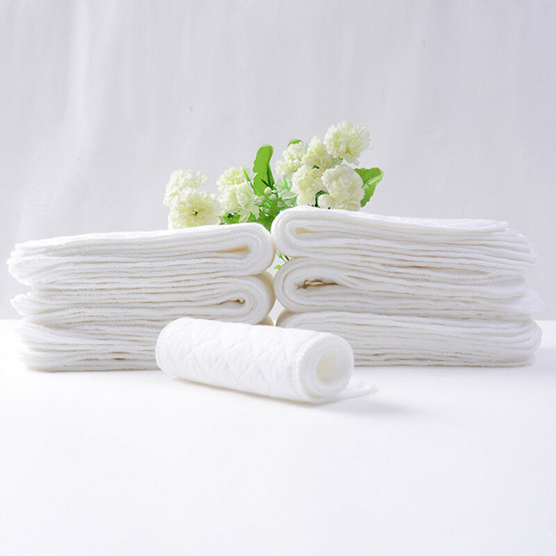 5 sztuk/partia czysta tkanina bawełniana dla niemowląt wkładki noworodka wentylować papier miękki