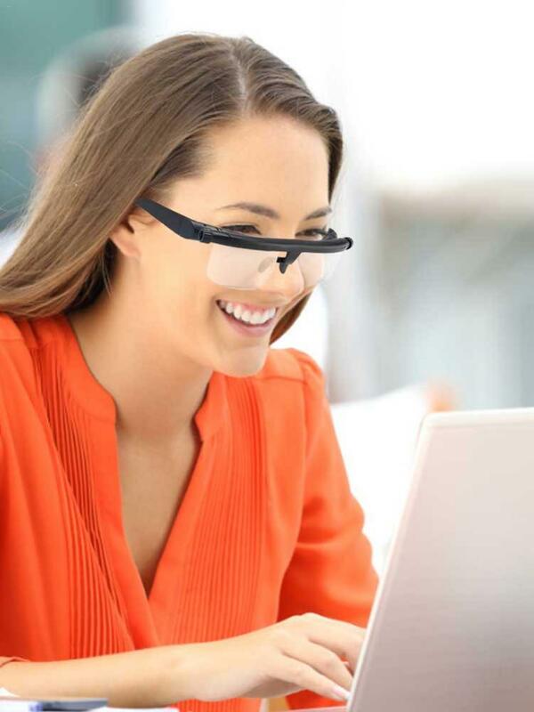 Gafas de lectura ajustables para hombre y mujer, lentes con enfoque Binocular de corrección, ideal para conducir en ordenador, novedad