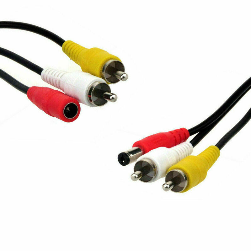 CCTV Kamera Verlängerung Kabel RCA Audio Video Phono Netzteil Blei 5m Bis zu 15m