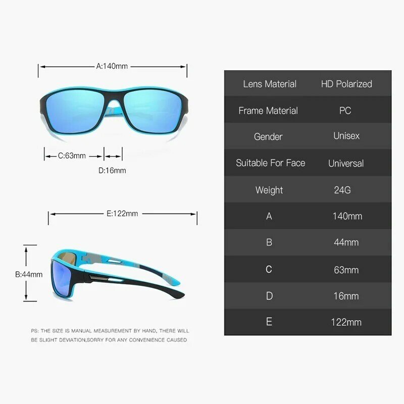 Мужские поляризационные солнцезащитные очки для рыбалки с цепочкой для очков для мужчин и женщин, для вождения, пешего туризма, солнцезащитные очки для рыбалки, антибликовые очки UV400