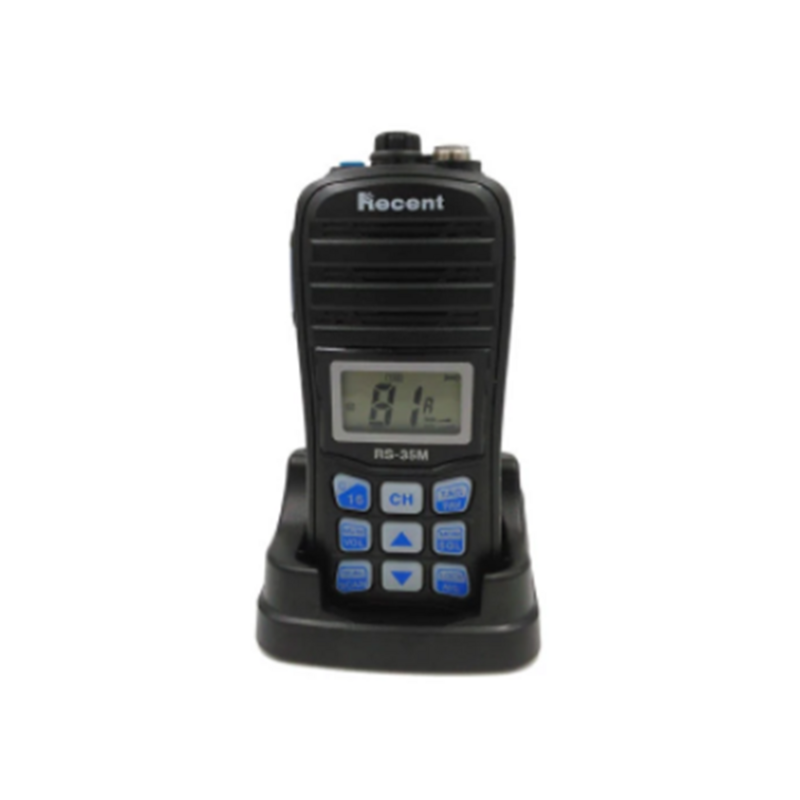 Rádio VHF portátil impermeável para vela a bordo, IP67, à prova de poeira, display LCD, Dual Watchscan, Ham Interphone, Recent Rs-35m