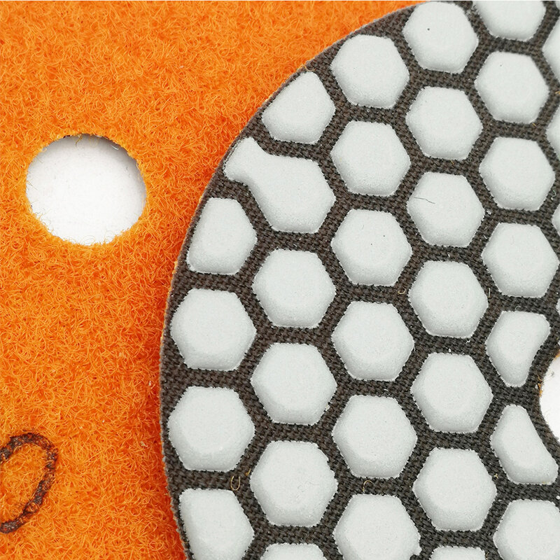 SHDIATOOL 6pcs 4"/100mm #200 Dry Diamond Polishing Pads Dia 4inch Resin Bond Flexible Sanding Disc For Granite Marble Ceramic