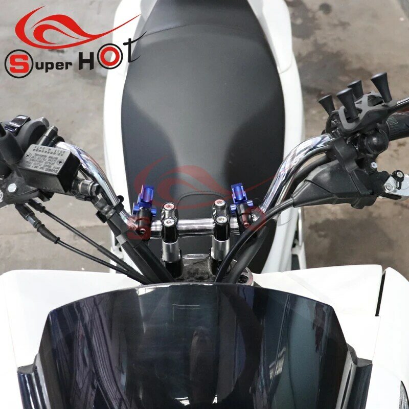 Acessórios da motocicleta guiador riser aumentando montagem para honda pcx160 pcx150 pcx125 pcx 150 pcx 125 pcx 160