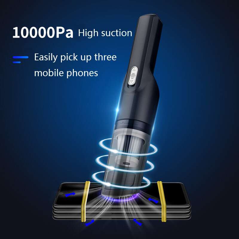 Wireless Car Vacuum Cleaner For Machine Home Appliance Car Product Cordless Portable Handheld Automotive Vacuum Cleaner For Home