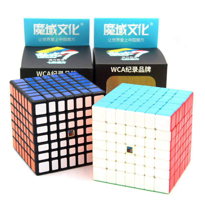 Moyu 7x7 CUBE Classroom Meilong 7x7x7 Magic Cube 7Layers Cube Seven Layer Black Cube Puzzle Toys For Children Kids Gift Toy