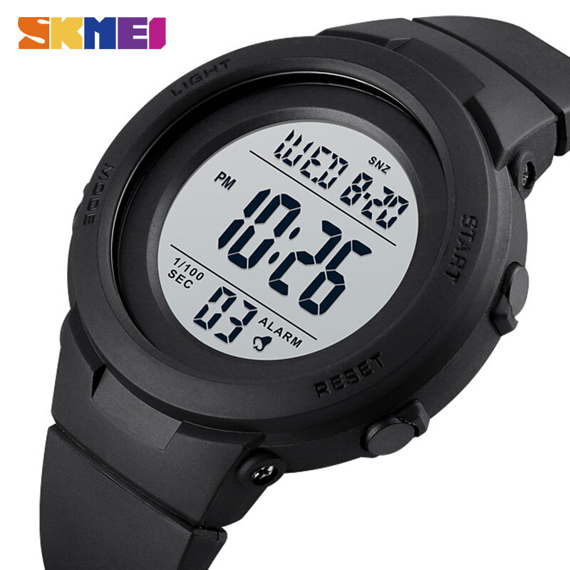 นาฬิกาข้อมือSKMEI Dual TimeกีฬาดิจิตอลนาฬิกาMens 5barกันน้ำกันกระแทกผู้ชายนาฬิกาข้อมือชั่วโมงแฟชั่นCasual ...