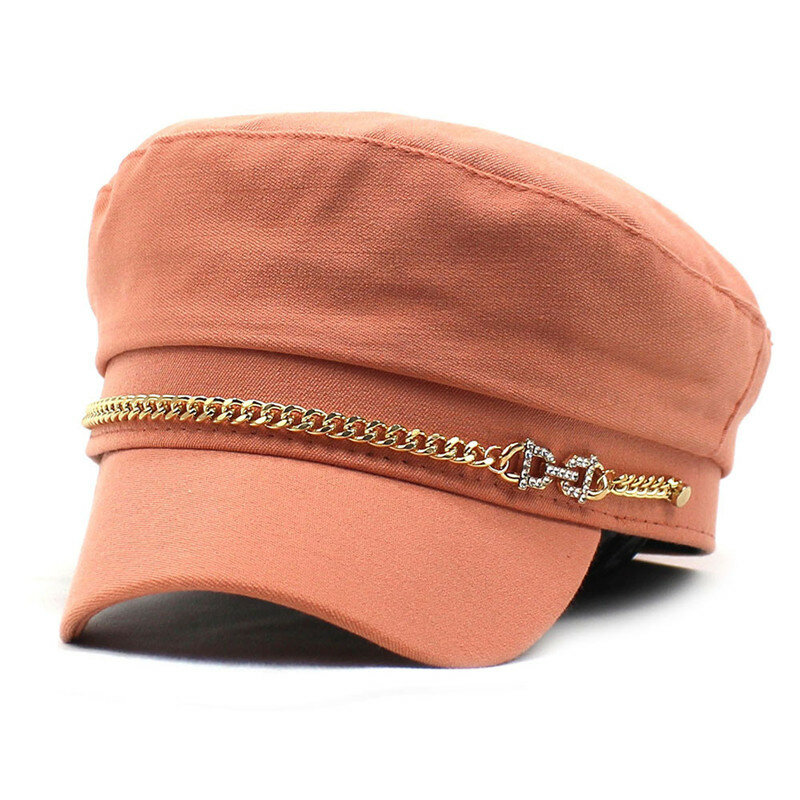 قبعة النساء 2021 المصنوعة من البوليستر بلون البط والبط قبعة بسيطة مثمنة للخريف والشتاء قبعة الرسامين 36